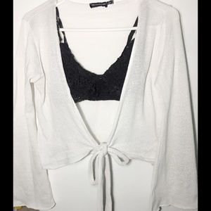 WHITE TIE FRONT 🖤